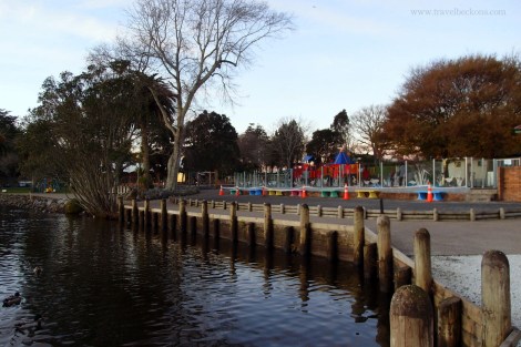 sunset at hamilton lake
