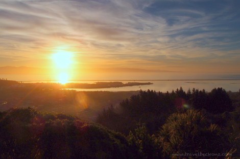 Chasing sunset at centre of NZ